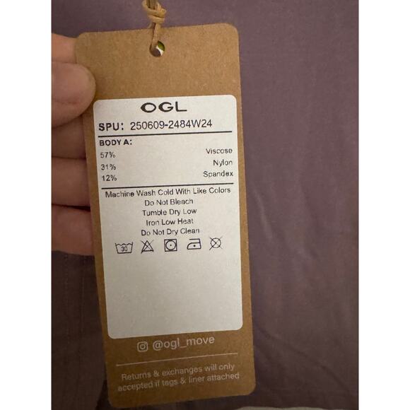 OGL Ponte-De-Roma Surplice Sleeveless Top – Size Large – Taro Purple NWT - Picture 7 of 9